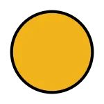 Orange Circle SVG Icon